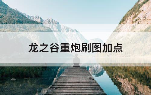 龙之谷重炮刷图加点