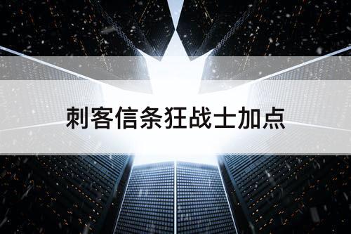 刺客信条狂战士加点