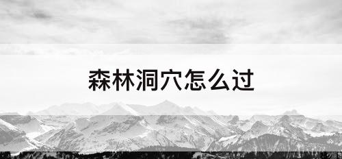 森林洞穴怎么过