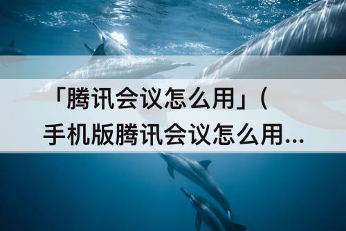 「腾讯会议怎么用」(手机版腾讯会议怎么用QQ登录)