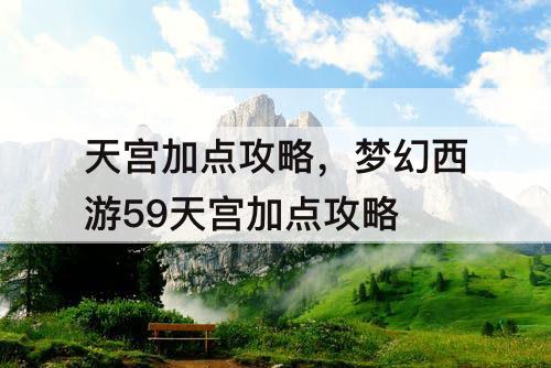 天宫加点攻略，梦幻西游59天宫加点攻略