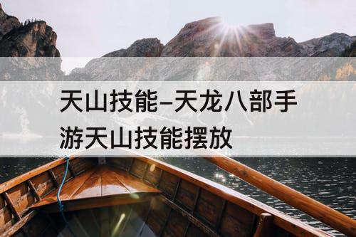 天山技能-天龙八部手游天山技能摆放