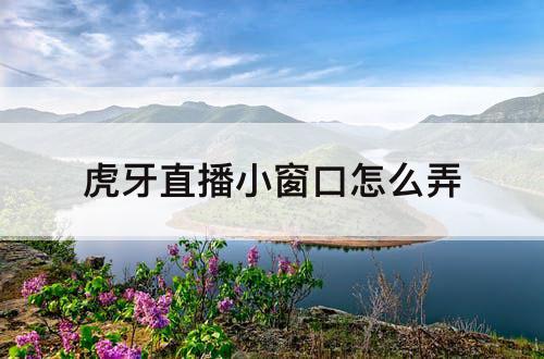 虎牙直播小窗口怎么弄