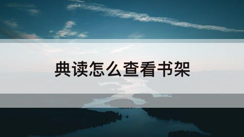 典读怎么查看书架