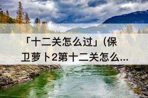 「十二关怎么过」(保卫萝卜2第十二关怎么过)