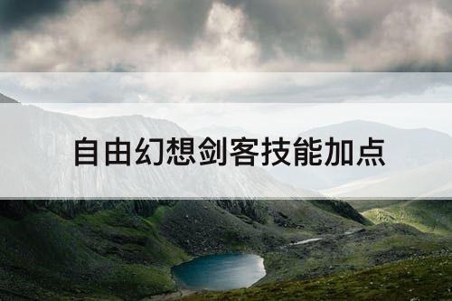 自由幻想剑客技能加点