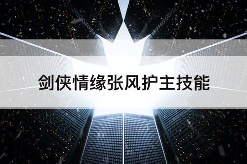 剑侠情缘张风护主技能