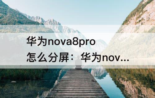 华为nova8pro怎么分屏：华为nova8pro怎么分屏拍摄