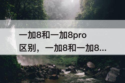 一加8和一加8pro区别，一加8和一加8pro区别大吗