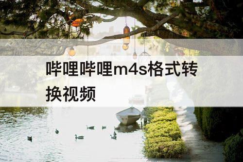 哔哩哔哩m4s格式转换视频