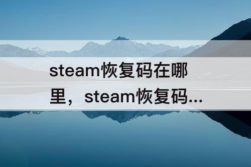 steam恢复码在哪里，steam恢复码在哪里查看