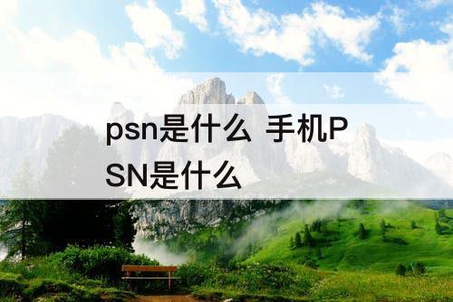 psn是什么 手机PSN是什么
