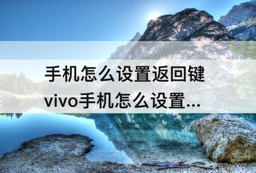 手机怎么设置返回键 vivo手机怎么设置返回键在桌面