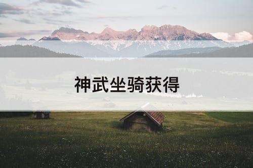 神武坐骑获得