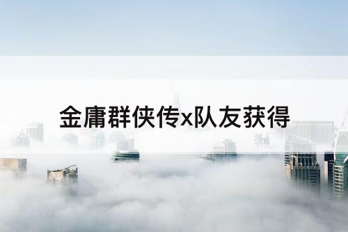 金庸群侠传x队友获得