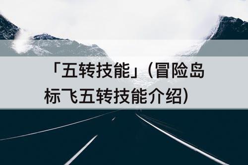 「五转技能」(冒险岛标飞五转技能介绍)