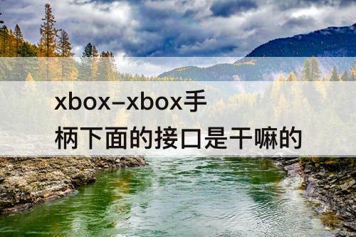 xbox-xbox手柄下面的接口是干嘛的
