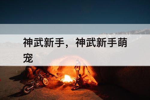 神武新手，神武新手萌宠