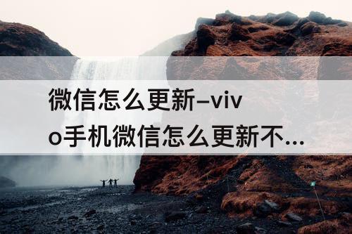 微信怎么更新-vivo手机微信怎么更新不了