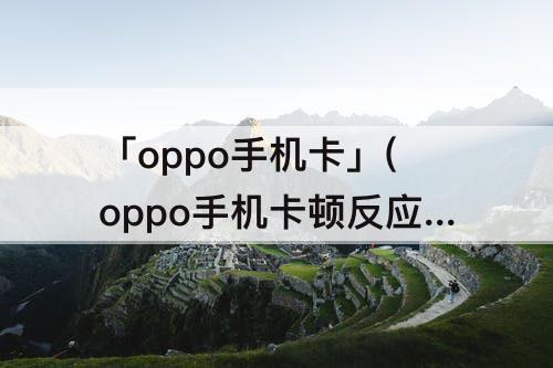 「oppo手机卡」(oppo手机卡顿反应慢黑屏怎么处理)