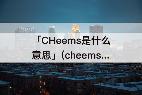 「CHeems是什么意思」(cheems是什么意思中文)