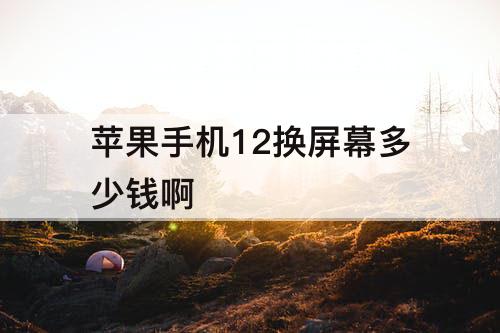 苹果手机12换屏幕多少钱啊