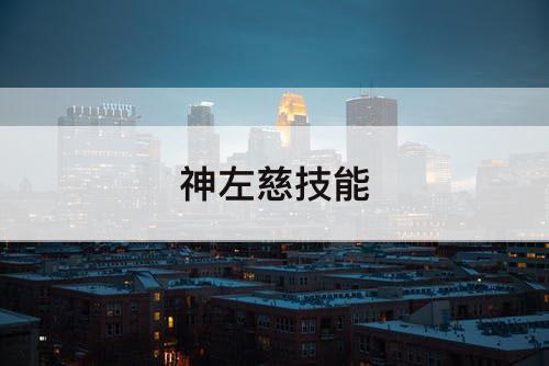 神左慈技能