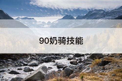 90奶骑技能