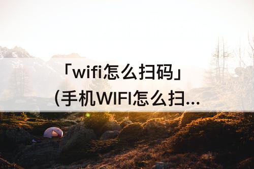 「wifi怎么扫码」(手机WIFI怎么扫码)