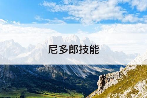 尼多郎技能