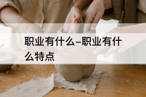 职业有什么-职业有什么特点