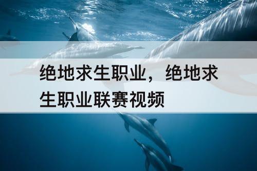 绝地求生职业，绝地求生职业联赛视频