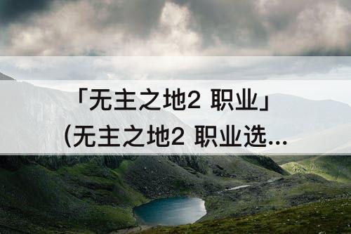 「无主之地2 职业」(无主之地2 职业选择)