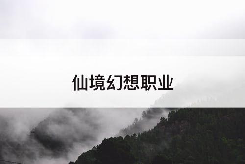仙境幻想职业