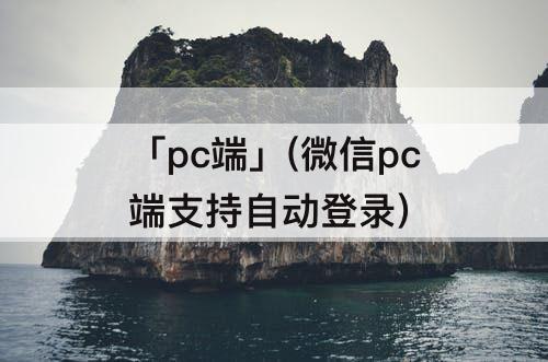 「pc端」(微信pc端支持自动登录)