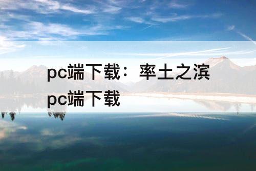 pc端下载：率土之滨pc端下载