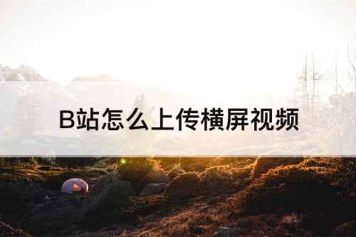B站怎么上传横屏视频
