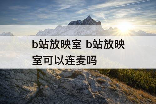b站放映室 b站放映室可以连麦吗