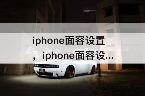 iphone面容设置，iphone面容设置时显示低一点