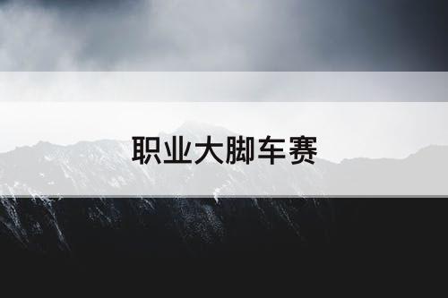 职业大脚车赛