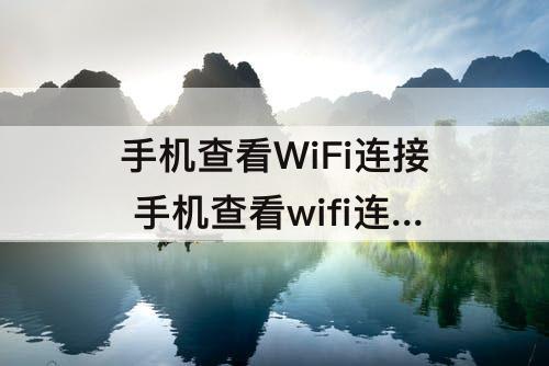 手机查看WiFi连接 手机查看wifi连接了几个设备电信