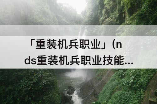 「重装机兵职业」(nds重装机兵职业技能)
