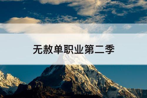 无赦单职业第二季