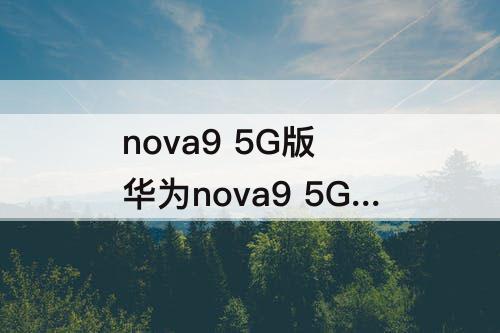 nova9 5G版 华为nova9 5G版值得买吗