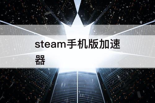 steam手机版加速器