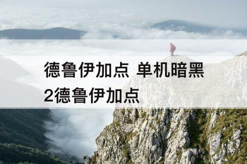 德鲁伊加点 单机暗黑2德鲁伊加点