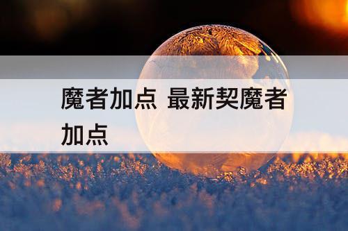 魔者加点 最新契魔者加点