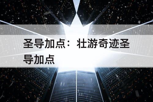 圣导加点：壮游奇迹圣导加点
