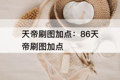 天帝刷图加点：86天帝刷图加点