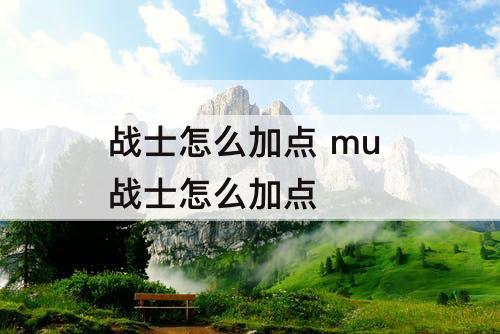 战士怎么加点 mu 战士怎么加点